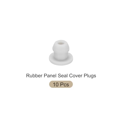 Image of Snap in Locking Hole Plugs Rubber Panel Seal Cover Drilled Silicone Caps, [for Kitchen Rubber, Waterproof Sealing Plugs] - 6mm /0.2in /Gray /10Pcs