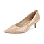 Beige Patent Synthetic