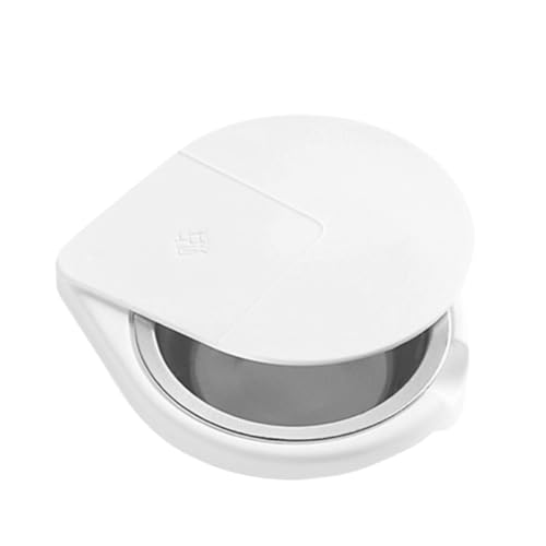 ERINGOGO Posacenere Girevole in Acciaio Inox con Coperchio, Supporto Adesivo Nascosto da Montare Sotto Scrivania, Posacenere Smontabile per Casa, Ufficio e Locali per Fumatori