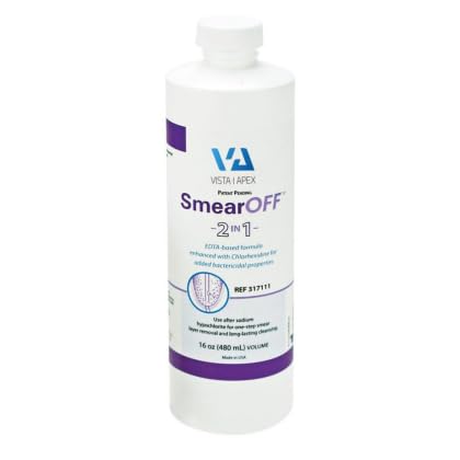 Vista Dental 317111 SmearOFF EDTA 2 in 1 Endodontic Solution 16 Oz