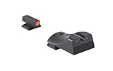 MEPRO Hyper-Bright tritium Night Sights Compatible with Kimber 1911, Green tritium, Orange Colored Front Ring, U-Notch Rear by Meprolight