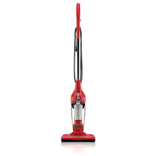 Dirt Devil Vibe 3-in-1 Vacuum Cleaner, Lightweight Corded Bagless Stick Vac with Handheld, SD20020, Red