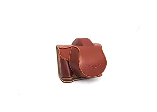Sac Olympus Stylus 1 cuir véritable étui protection complet TP marron fait main