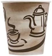 EHC10-P Empress Paper Hot Cup 10oz Squat Stock Print 20/50, 1000 per case