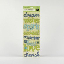 K-Ology Addison Adhesive Chipboard Words