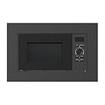 Cookology CBM20LBK Built-in Integrated Microwave Oven in Black - 20 Litre Capacity - 25.5cm Turntable - 800W Power - 5 Power Levels - 8 Auto Cooking Programs - Defrost Function - Child Lock