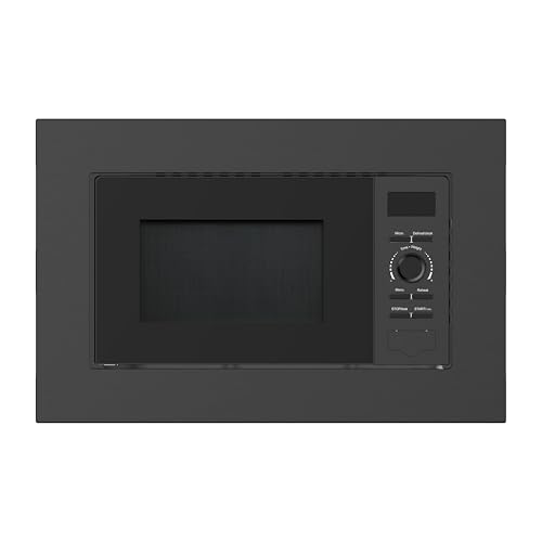 Cookology 20L Built-in Microwave Oven - 25.5cm Turntable - Black