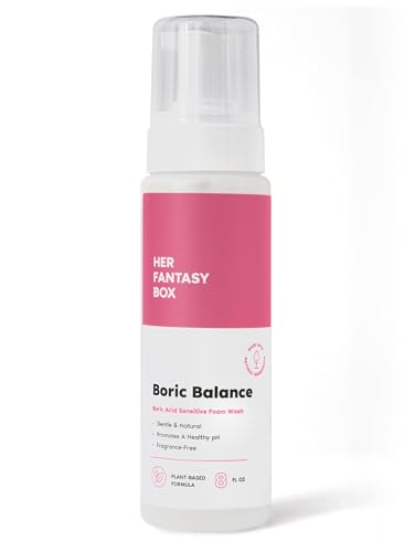 Her Fantasy Box | Boric Balance Yoni Foam Wash - Naturally Safe, pH-Balancing, Gentle Cleansing Formula for Daily Care, Odor Control, and Feminine Hygiene