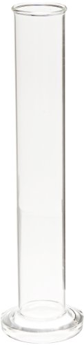 United Scientific HYC500 Borosilicate Glass Hydrometer Cylinder, 500ml Capacity