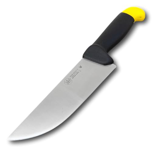 2 Buoi Coltello da Macellaio lama Larga 18 cm in Acciaio Inox 803MEP