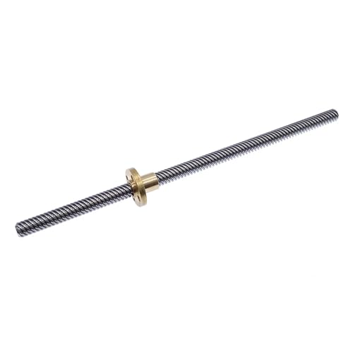 Metal Ball Screw nut Lead Screw T8 450mm Linear Guide 3D Printers Parts Helical Pitch1mm 2mm 4mm 8mm 10mm 12mm Trapezoidal Screws with Nut(Helical Pitch 12mm)