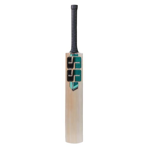 Image of Super Strock Kashmiri Popular Willow Cricket Bat Full Size (S.S Green) Cricket Bat For Tennis Balll, Plastic Ball, Lather Ball, Rubber Bal With Black Cover