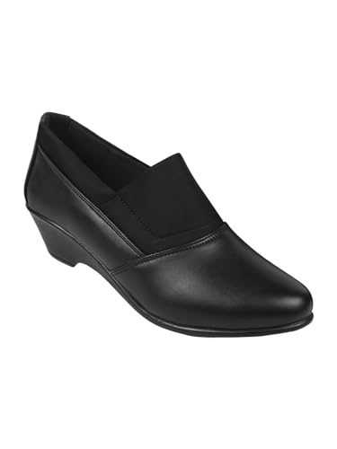 Image of TRYME Collection Bellies Comfortable Stylish Solid Wedge Heel Slip-On Formal Shoes for Womens & Girls