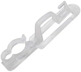 Dyno Club Pack of 50 White Outdoor Gutter and Christmas Lights Shingle Clips 3.25"