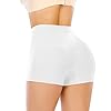 Slip Shorts for Women Under Dress Tummy Control Shapewear Underwear Seamless Shaping Boyshorts Panties (#2 Slimming White,M)