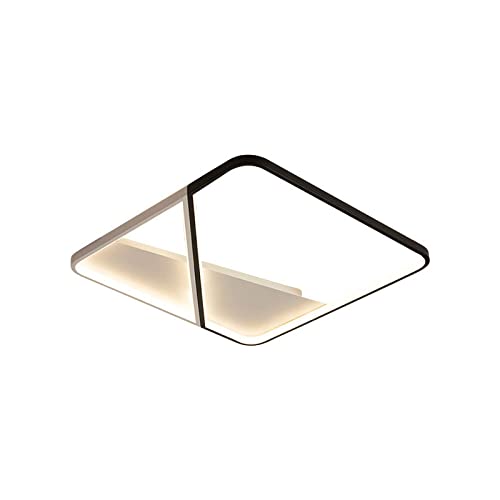 Plafonnier LED moderne carré en acrylique dimmable pour salon et chambre