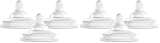 Picture of Boon Nursh Curve Silicone Baby Bottle Nipples - Platinum Food-Safe Silicone Bottle Nipples - Slow Flow Nipples for Baby Bottles - Baby Bottle-Feeding Supplies - 3 Count (Pack of 2)