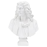 statue platre vintage Décoration de salon : finitions soignées, design très réaliste, sculpture décorative originale représentant un portrait