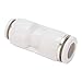 Adfaga 10Pcs Straight Reducing Connector Quick Release Pnuematic Air Hose Reducer Fittings Stainless Steel White for Industrial Air Systems (PG16-12)