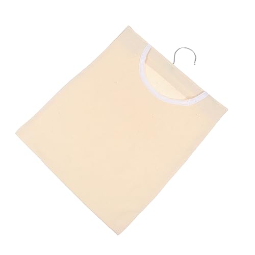 Vaguelly 1 Pezzi Borsa Da Appendere Borsa Portaoggetti Per Mollette Beige Apertura Resistente e Comoda Da Usare Facile Pulire Montaggio Parete