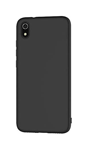 Image of Mobile Back Cover Case for Xiaomi Redmi 7A (Silicone Case|CameraProtection|Black SC1510)