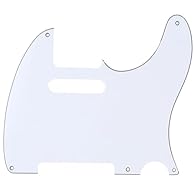 Fits USA/Mexican Made 5 Hole Fender Vintage Standard Telecaster Style.If you want to fit other Tele style guitars, you may need to modificate this pickguard 5 mounting screw holes, no neck pickup adjustment holes Plastic made, 2.0-2.2mm(0.08-0.09 inc...