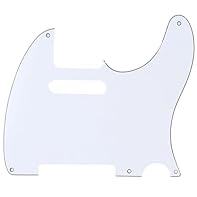 Fits USA/Mexican Made 5 Hole Fender Vintage Standard Telecaster Style.If you want to fit other Tele style guitars, you may need to modificate this pickguard 5 mounting screw holes, no neck pickup adjustment holes Plastic made, 2.0-2.2mm(0.08-0.09 inc...