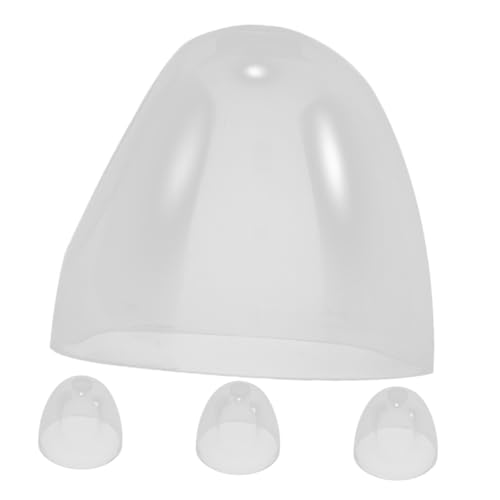 GLSTOY 哺乳瓶キャップセット ワイドネック対応 ユニバーサルフィット ベビーボトルドームキャップ 密閉防漏設計 耐摩耗プラスチック製 赤ちゃん用交換用カバー 毎日使いの哺乳瓶アクセサリー 赤ちゃん育児用品 4個入り