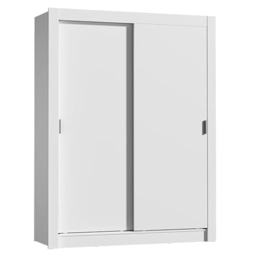 Guarda-Roupa Solteiro Madesa Denver 2 Portas de Correr - Branco