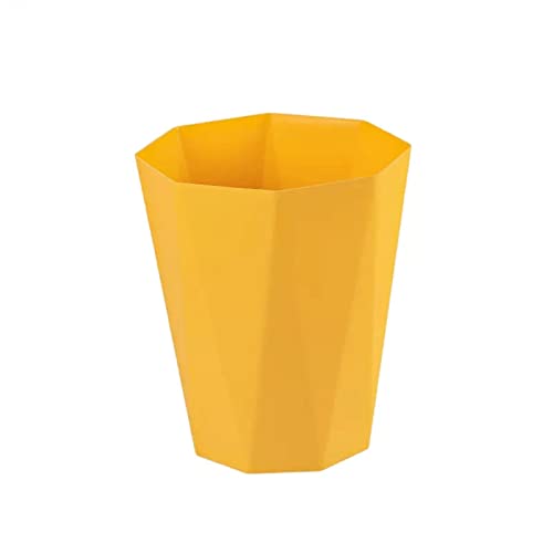 Panier sans papier jaune 10L au design minimaliste épuré