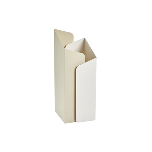 Support parasol géométrique acier blanc stable et polyvalent
