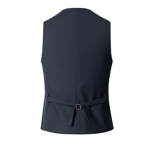Cambkatl Men's Casual Business Suit Vests Slim Fit Classic Solid V-Neck Formal Dress Waistcoat Sleeveless Tuxedo Jackets4