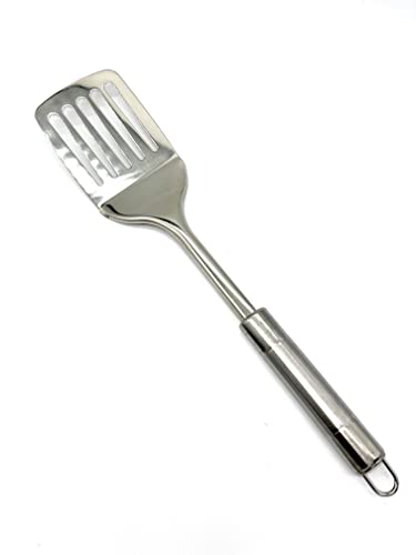 TIJAR® Stainless Steel Spatula Slotted Turner, Strong and Durable Spatula Cooking Turner, Slotted Turner - Image 2