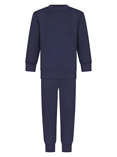 Gum & Berries Kids PlainTracksuit Hoodie with Fleece Jogger Sweatpants Sports Pullover Activewear Set Girls Boys 5-14Y