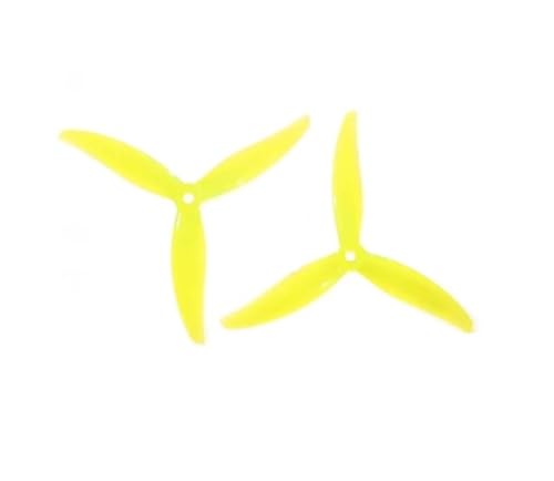 Hélice renforcée 5.1 pouces MCK 5130 jaune anti-vibration pour drone M5
