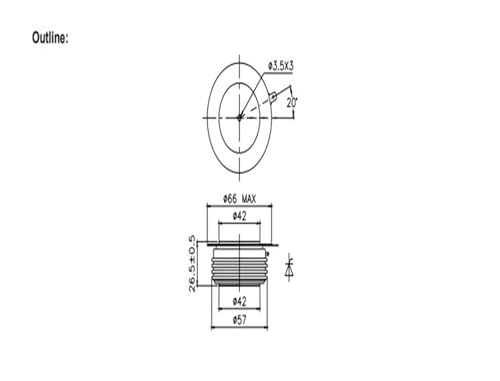 Thyristor de puissance KP500A2800V pour la commande de moteurs électriques - 4
