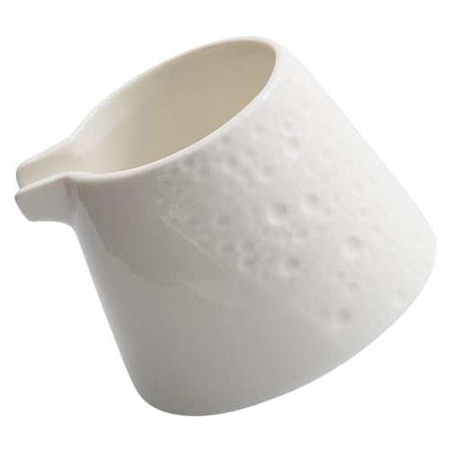 ibasenice Jarra Superficie Lisa de 225ml Diseño Multiuso Leche de de Cerámica y Adecuada para Café y