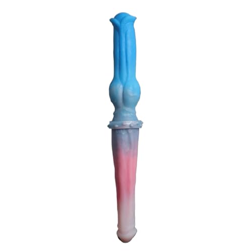40CM Langer Doppeldildo Smacaron Farbe Großer Knoten Penis Tier Pferd Hund Dildo Lesbische Erotische Spielzeug Anal Plug