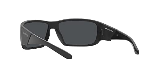 Image of ARNETTE Man Sunglasses Matte Black Frame, Dark Grey Lenses, 64MM