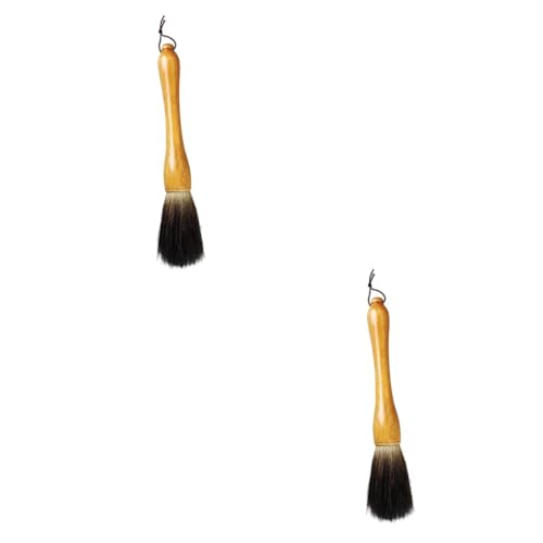 jojofuny 2pcs Elegant Brush Pen Paint Calligraphy Pen Student Stationery Fade-Resistant Easy to Clean