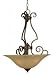 Three Light Bronze Up Pendant