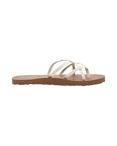 Image of Volcom Women's New School Strappy Flip Flop Flat Slide Sandal