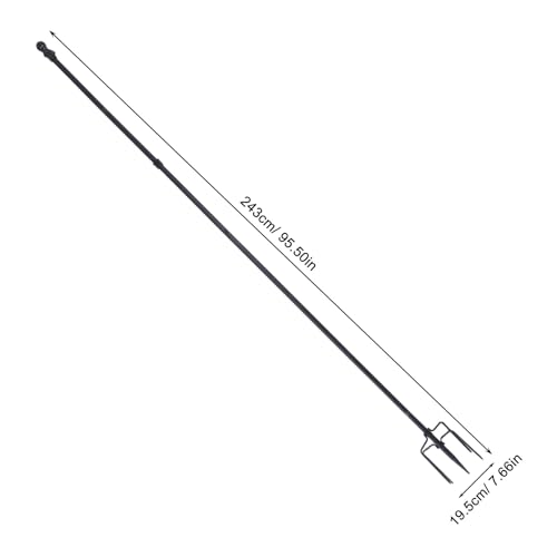 Mât de drapeau en acier inoxydable POPETPOP support robuste extérieur pour cour d'école - 3