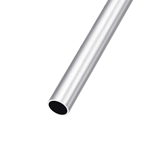 METALLIXITY 6063 Aluminum Tube (14mm OD x 12mm ID x 300mm L), Aluminum Round Tubing - for Home Furnishing, Machinery, DIY Handicraft