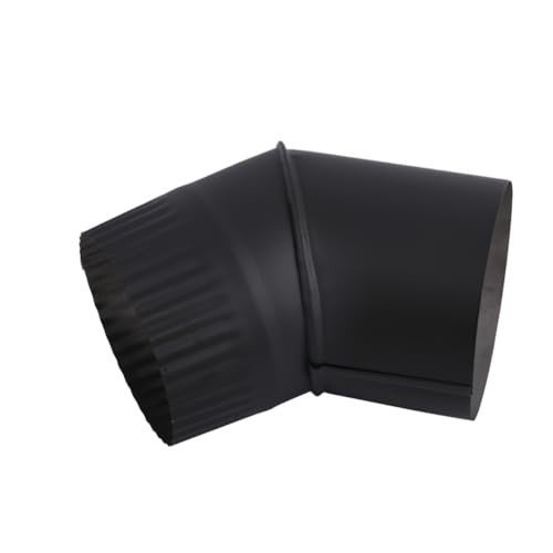 Coude 45° inox 304 noir poêle Newport, solution pour conduits de cheminée difficiles - 8