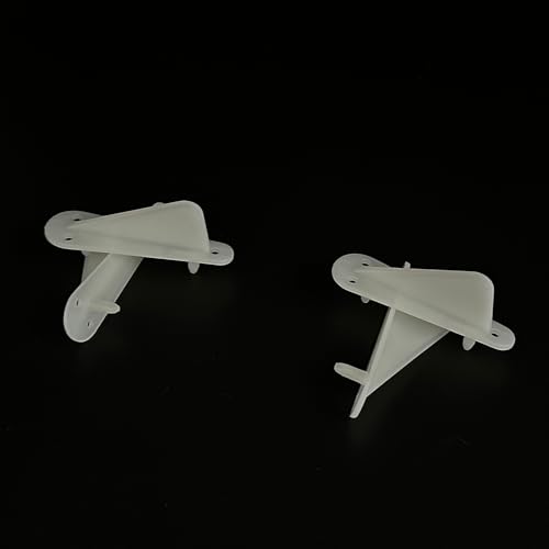 URIMPAVIDO 4PCS RC Airplane Nylon Fixed Tip Protector Wing Tip Protector Protecting Corner for RC Plane Aircraft Helicopter DIY Model Plane Parts (50x18mm White) - Thumbnail 3