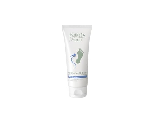 Bottega Verde - Crema Talco Piedi, 100 ml, con Olio Essenziale di Menta, Trattamento Rinfrescante ed Emolliente Contro Sudorazione e Cattivi Odori