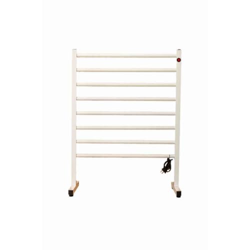 Toalheiro Térmico Porta Toalha Duplo Portátil de Chão Grande (220v,Branco)