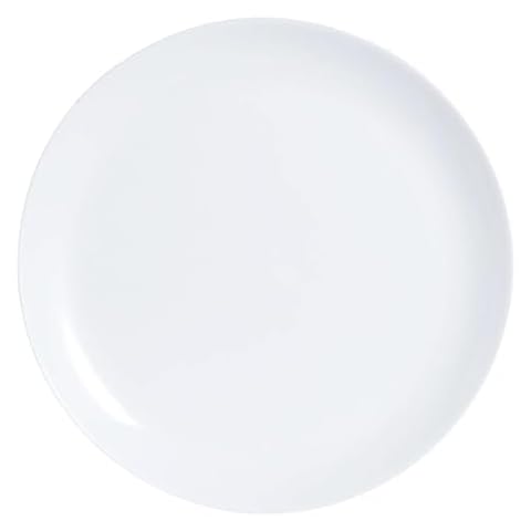 Luminarc Set of 6 Opal Glass Dinner Plates Cover