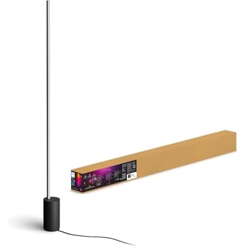 Philips Hue Signe Smart Color Changing Floor Lamp, 1-Pack, Black